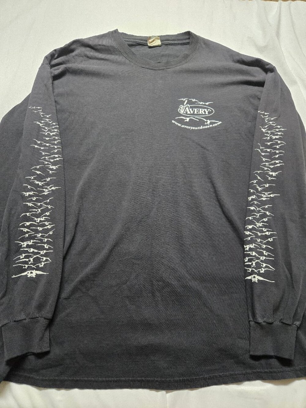 Goose Hunting Men's Black Long Sleeve Shirt (XL)